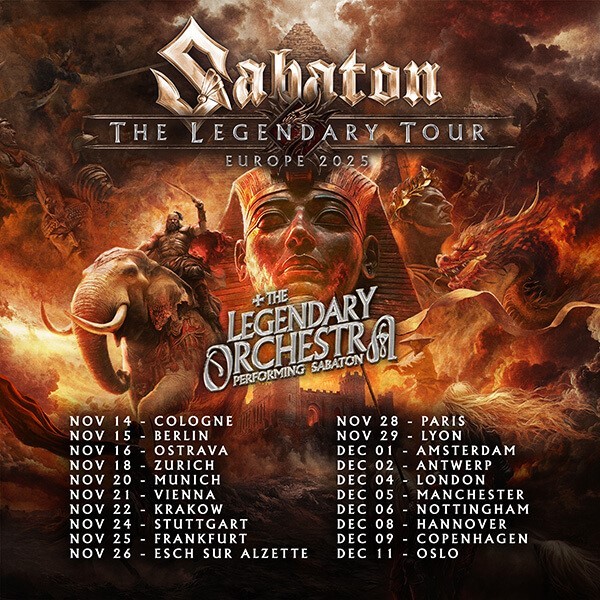 SABATON „The Legendary Tour 2025“